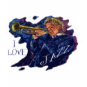 I LOVE JAZZ t-shirts by dgpaulart I LOVE JAZZ t-shirts