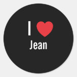 I love Jean Stickers