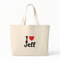 I love Jeff heart custom personalized bags
