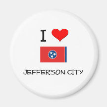 I Love Jefferson City Tennessee Fridge Magnet