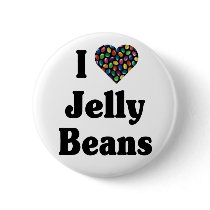 I Love Jelly Beans button