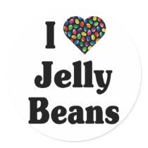 I Love Jelly Beans stickers