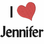 I Love Jennifer Embroidered Shirt