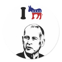 I Love Jerry Brown stickers