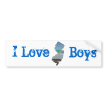I Love jersey boys bumper stickers