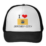 I Love Jersey City New Jersey Trucker Hats