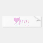 I Love Jersey Girl Bumper Sticker