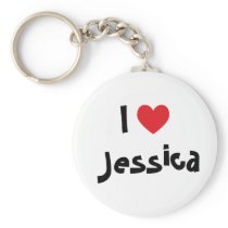 I Love Jessica Keychain keychains