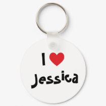 I Love Jessica Keychain