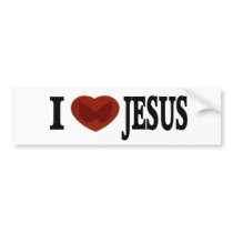 I Love Jesus Bumper Sticker bumper stickers