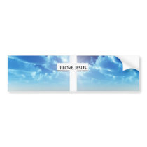 I LOVE JESUS bumper stickers