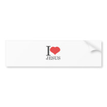 I love JESUS Bumper Sticker