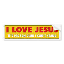 I love Jesus bumper stickers