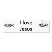 I love Jesus Bumpersticker