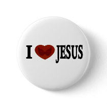 I LOVE JESUS BUTTON
