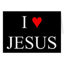 I Love Jesus cards
