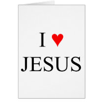 I Love Jesus cards