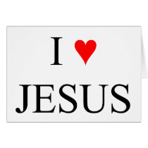 I Love Jesus cards