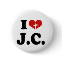 I Love Jesus Christ buttons