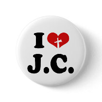 I Love Jesus Christ buttons