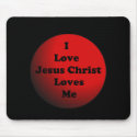 I Love Jesus Christ Mouse Pad mousepads