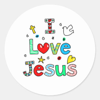 I Love Jesus Stickers 