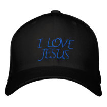 I LOVE JESUS embroidered hats