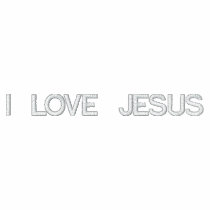 I LOVE JESUS embroidered shirts