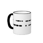 I Love Jesus in Morse Code Mug mugs