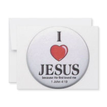 I Love Jesus Invitation by LivingGodsDream I Love Jesus Invitation