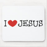 I Love Jesus Mouse Pad