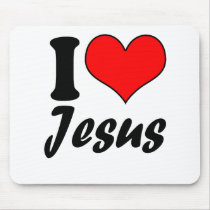 I Love Jesus Mouse Pad