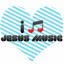 I Love Jesus Music Cut Outs