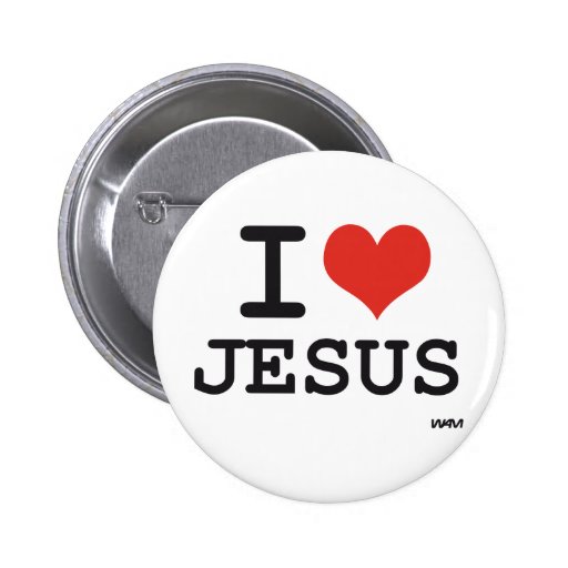 I Love Jesus Pin Zazzle