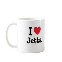 I love Jetta heart T-Shirt Coffee Mugs