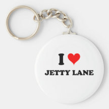 I Love Jetty Lane Massachusetts Key Chains