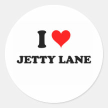 I Love Jetty Lane Massachusetts Sticker