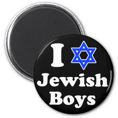 I Love Jewish Boys Fridge Magnet
