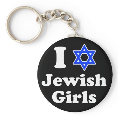 I Love Jewish Girls Keychains