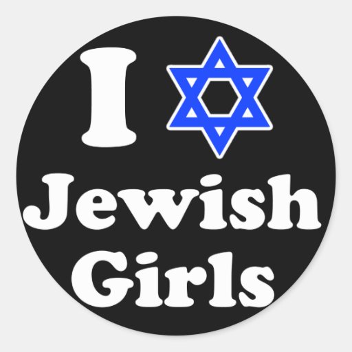I Love Jewish Girls Stickers Zazzle