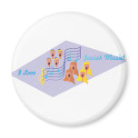 I Love Jewish Music Magnets I Love Jewish Music Magnets