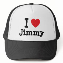 I love Jimmy heart custom personalized hats