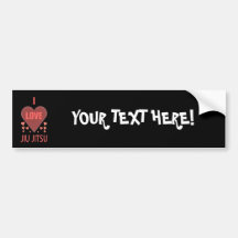 I Love Jiu Jitsu Bumper Stickers