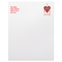 I Love Jiu Jitsu Letterhead Design