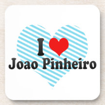 I Love Joao Pinheiro, Brazil Beverage Coaster