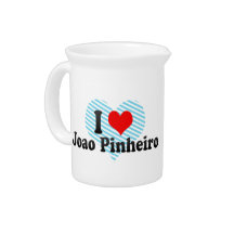 I Love Joao Pinheiro, Brazil Beverage Pitcher