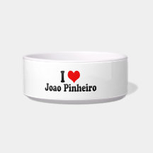 I Love Joao Pinheiro, Brazil Cat Food Bowl