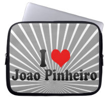 I Love Joao Pinheiro, Brazil Laptop Sleeve