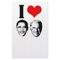 I Love Jobama red plain stationery by obamashirts I Love Jobama red plain stationery