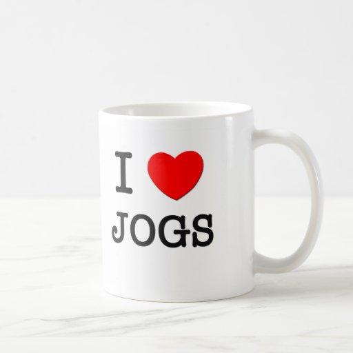 I Love Jogs Coffee Mugs